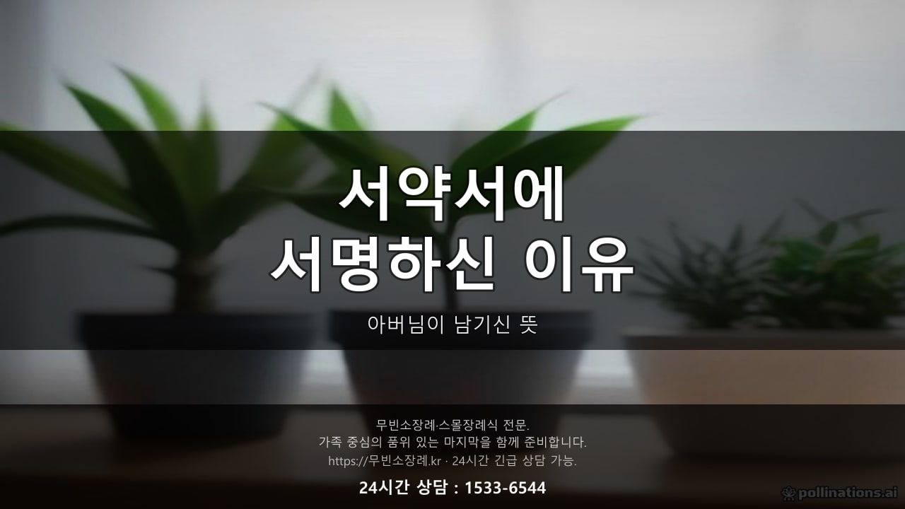 병원 창가에 놓인 작은 화분과 가족사진